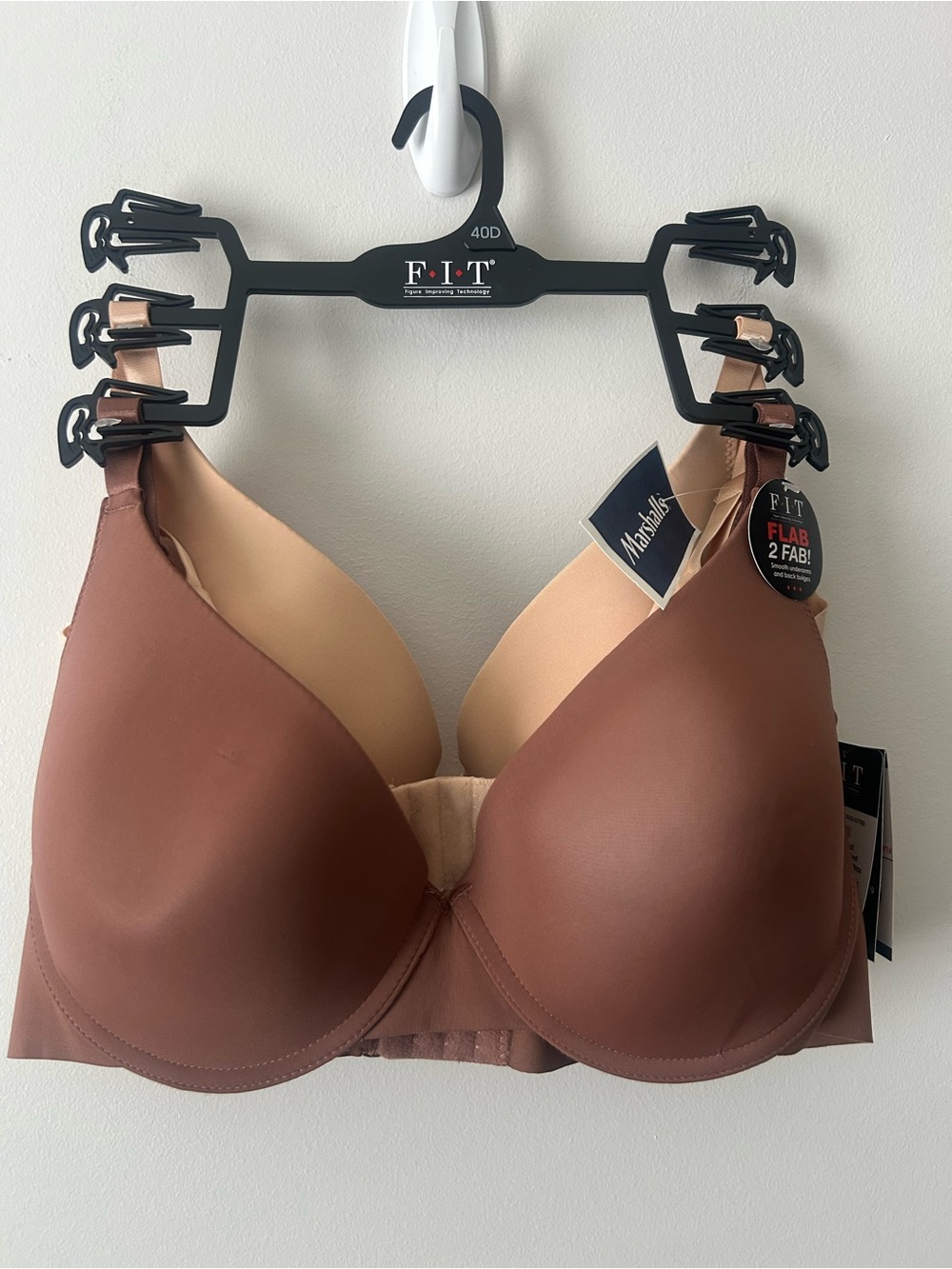 FIT firm control bulge smoothing bras x2 40D
